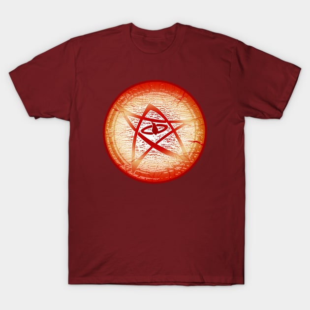 Elder Sign - blood disk T-Shirt by HtCRU